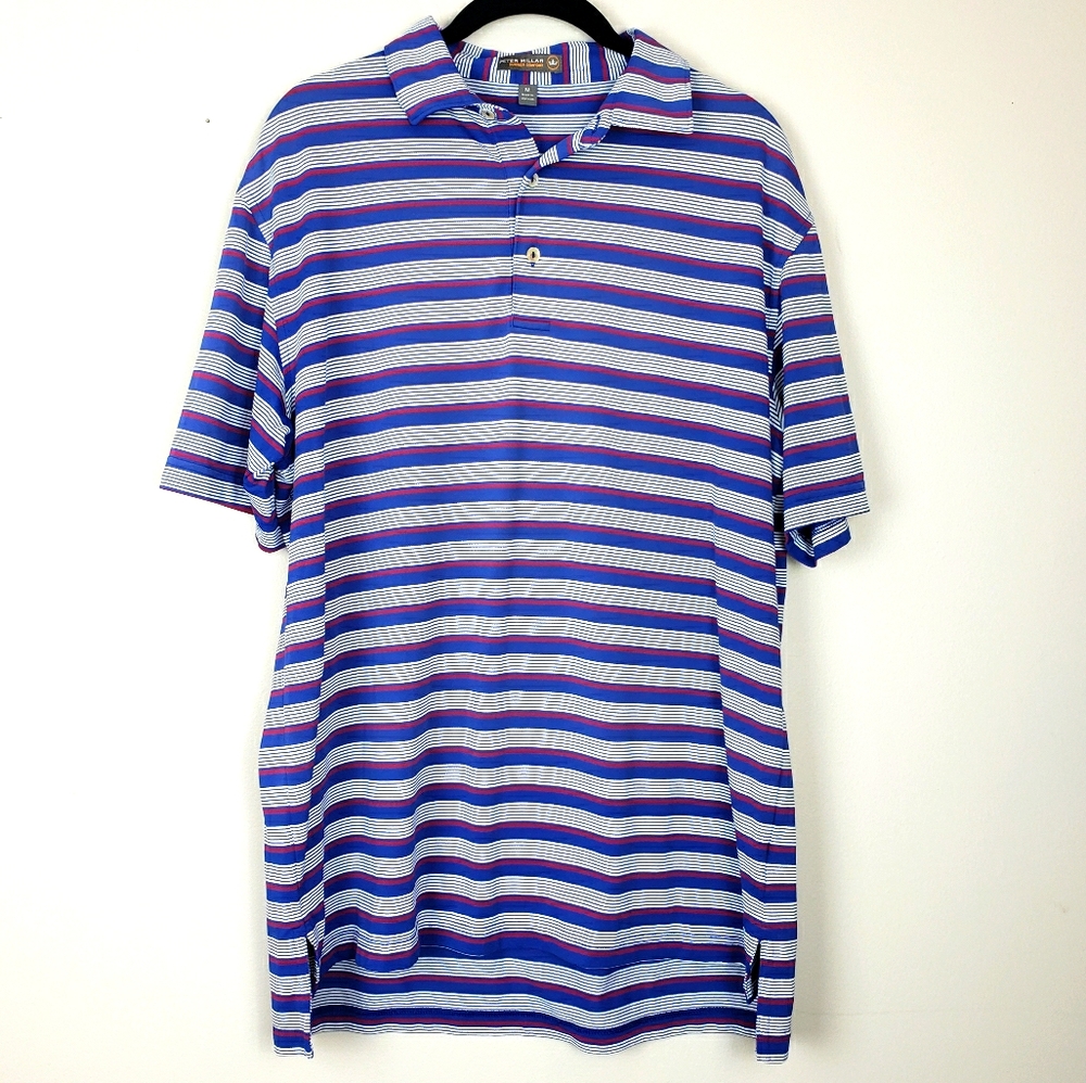 CLOSET CLEAROUT Peter Millar summer comfort golf polo shirt M